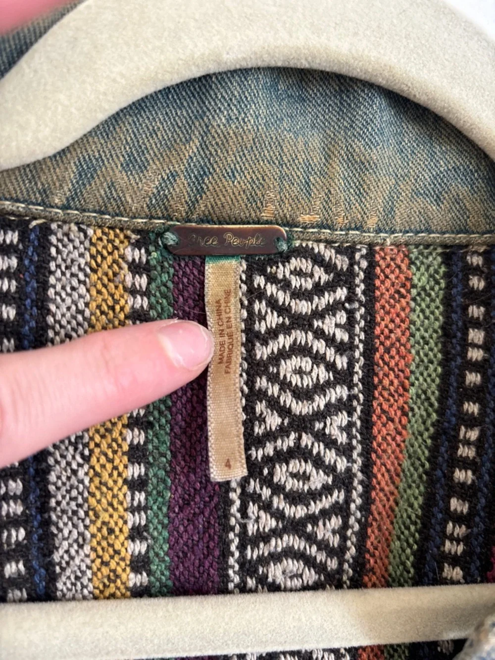 Free People Boho Jean Jacket - Picture 2 of 3
